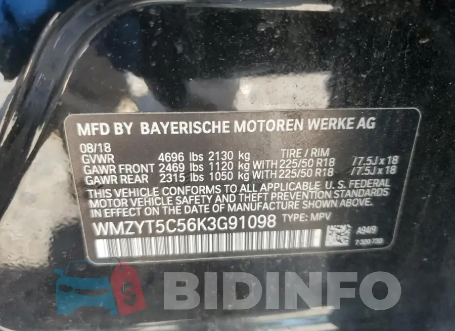 WMZYT5C56K3G91098 Photo# 12