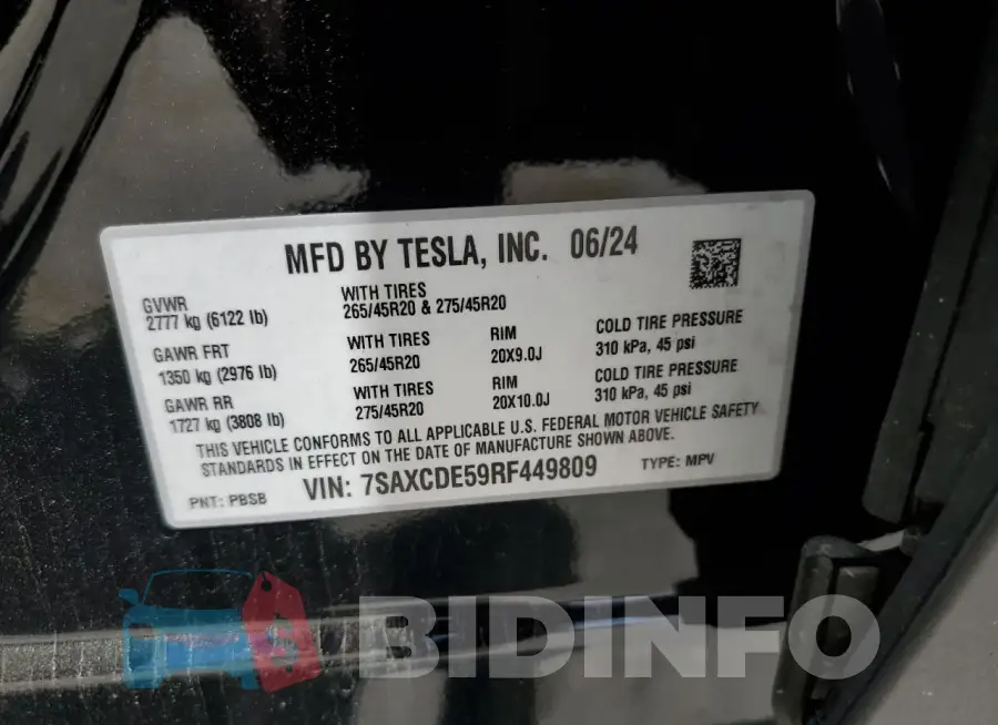 7SAXCDE59RF449809 Photo# 13