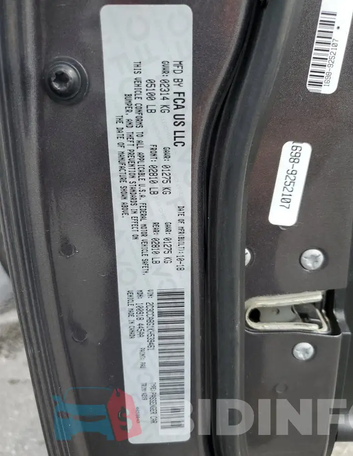 2C3CCABG1KH539461 Photo# 12