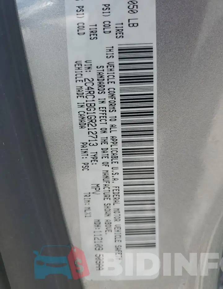 2C4RC1BG1GR212713 Photo# 14