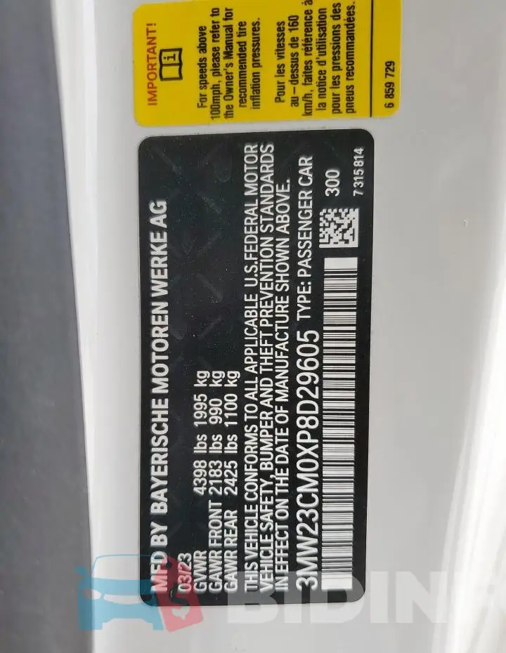 3MW23CM0XP8D29605 Photo# 12