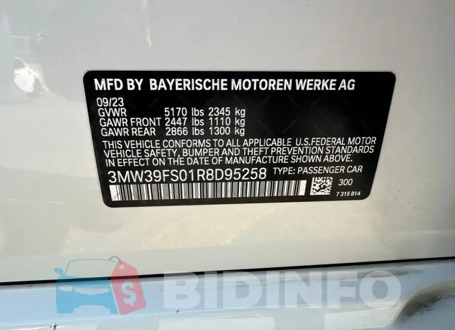3MW39FS01R8D95258 Photo# 10