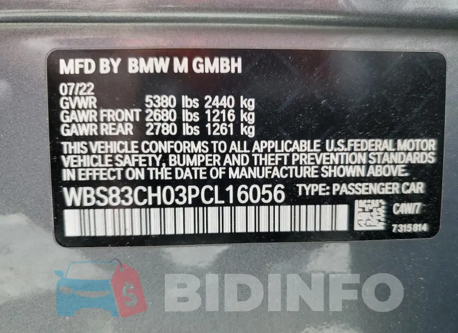 WBS83CH03PCL16056 Photo# 13