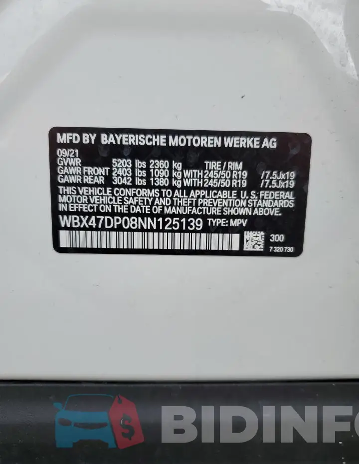 WBX47DP08NN125139 Photo# 13