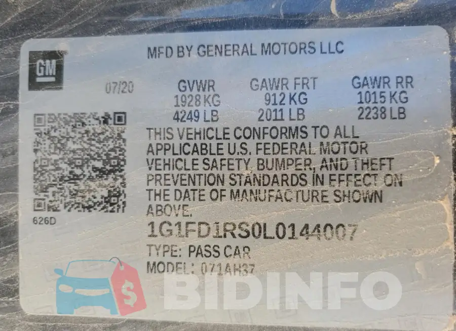 1G1FD1RS0L0144007 Photo# 13