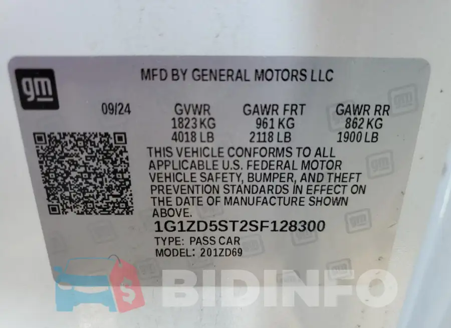 1G1ZD5ST2SF128300 Photo# 13