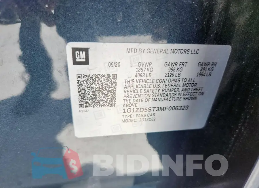 1G1ZD5ST3MF006323 Photo# 12