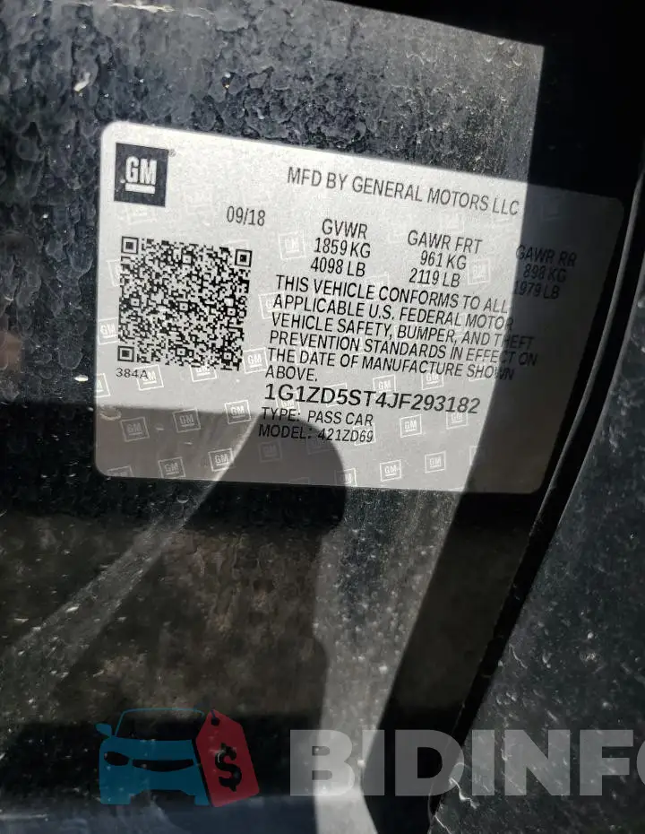 1G1ZD5ST4JF293182 Photo# 13