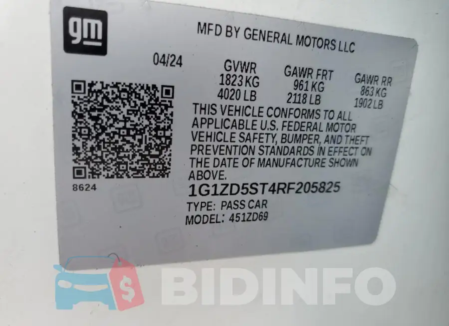 1G1ZD5ST4RF205825 Photo# 13