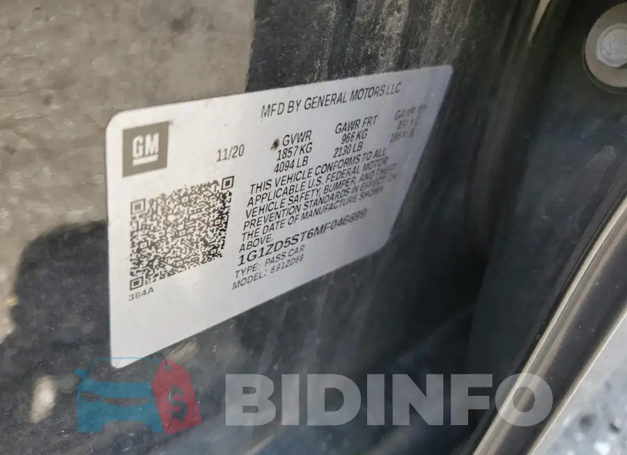 1G1ZD5ST6MF046699 Photo# 12