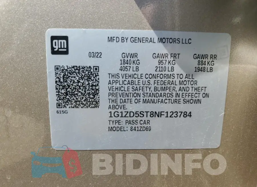 1G1ZD5ST8NF123784 Photo# 12