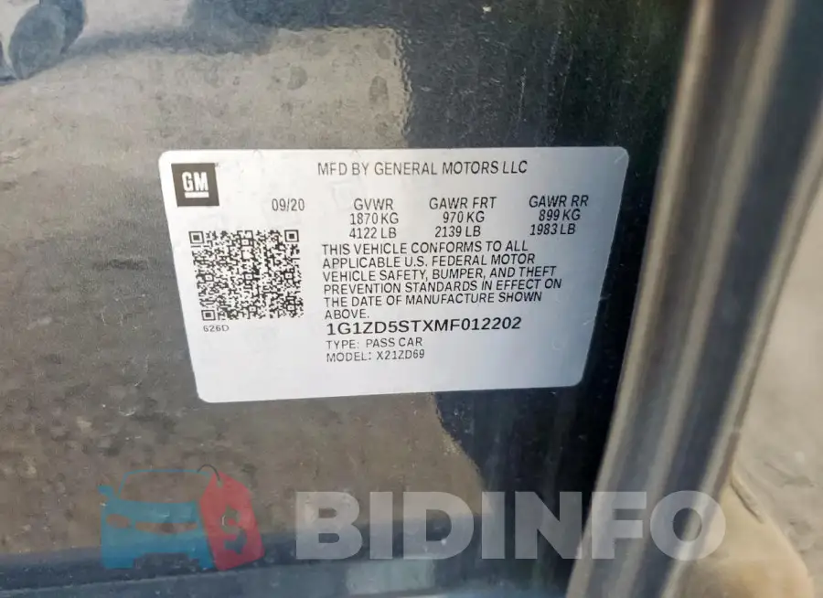 1G1ZD5STXMF012202 Photo# 12