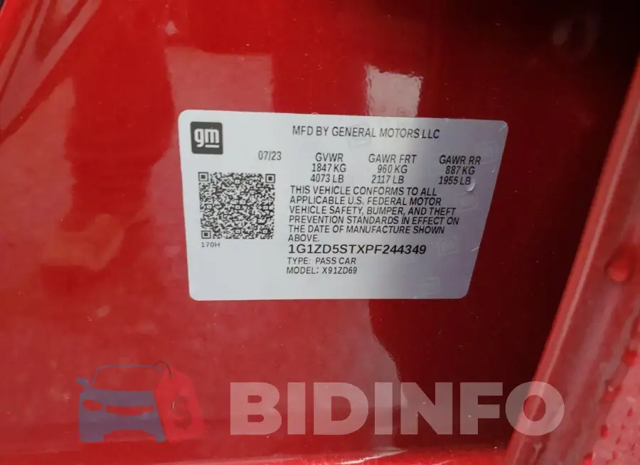 1G1ZD5STXPF244349 Photo# 13