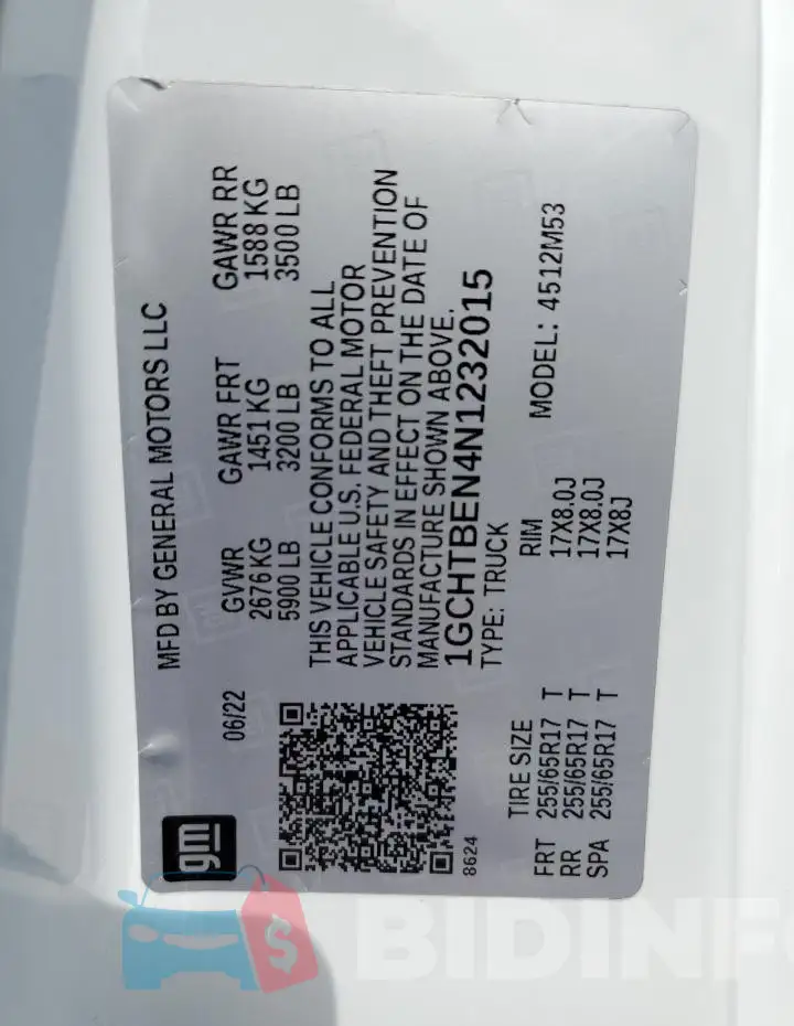 1GCHTBEN4N1232015 Photo# 12
