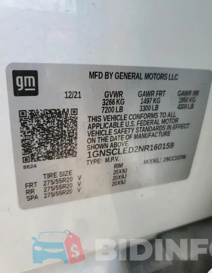 1GNSCLED2NR160159 Photo# 14
