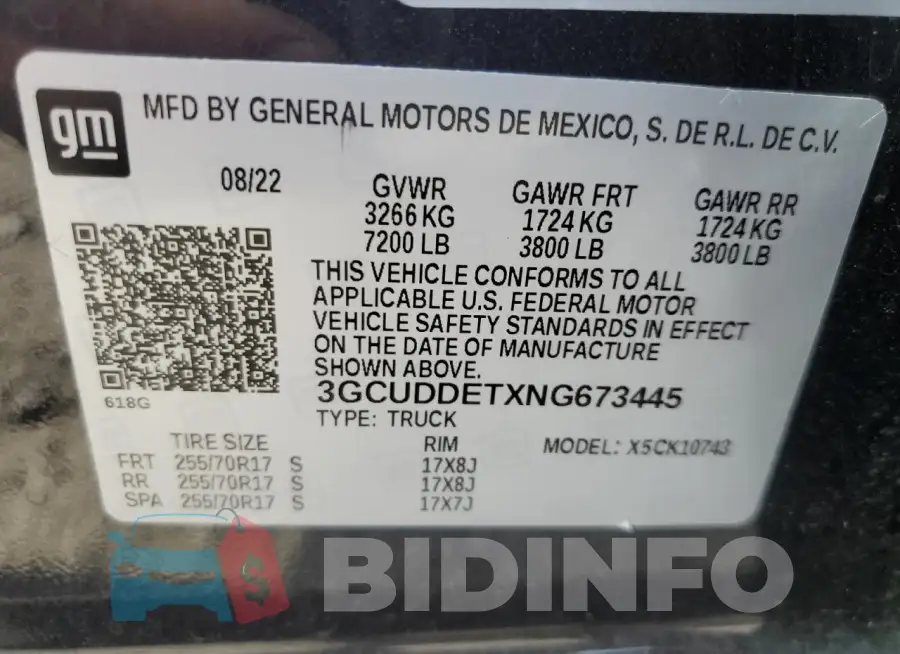3GCUDDETXNG673445 Photo# 12