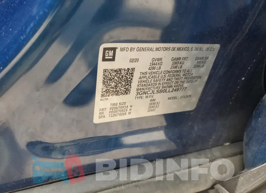3GNCJLSB0LL249777 Photo# 13