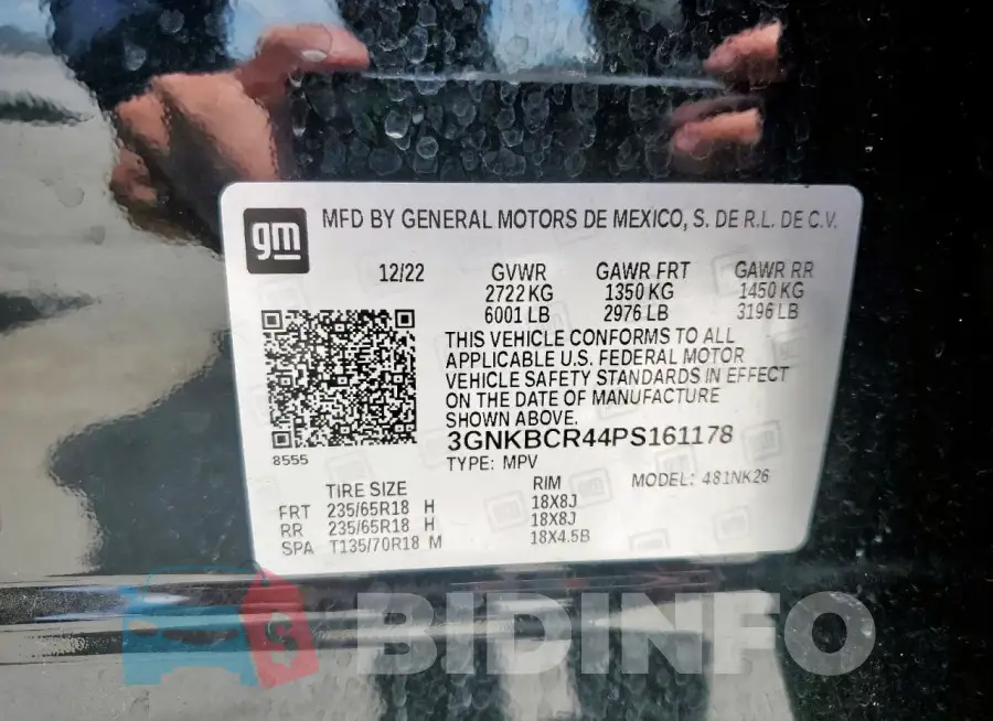 3GNKBCR44PS161178 Photo# 13