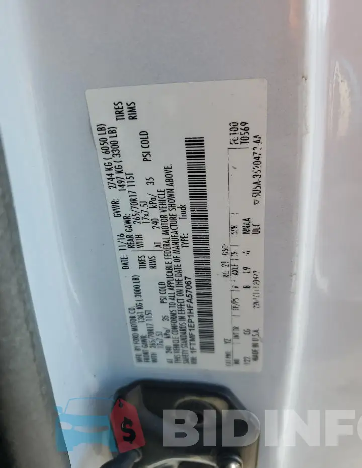 1FTMF1EP1HFA57067 Photo# 12