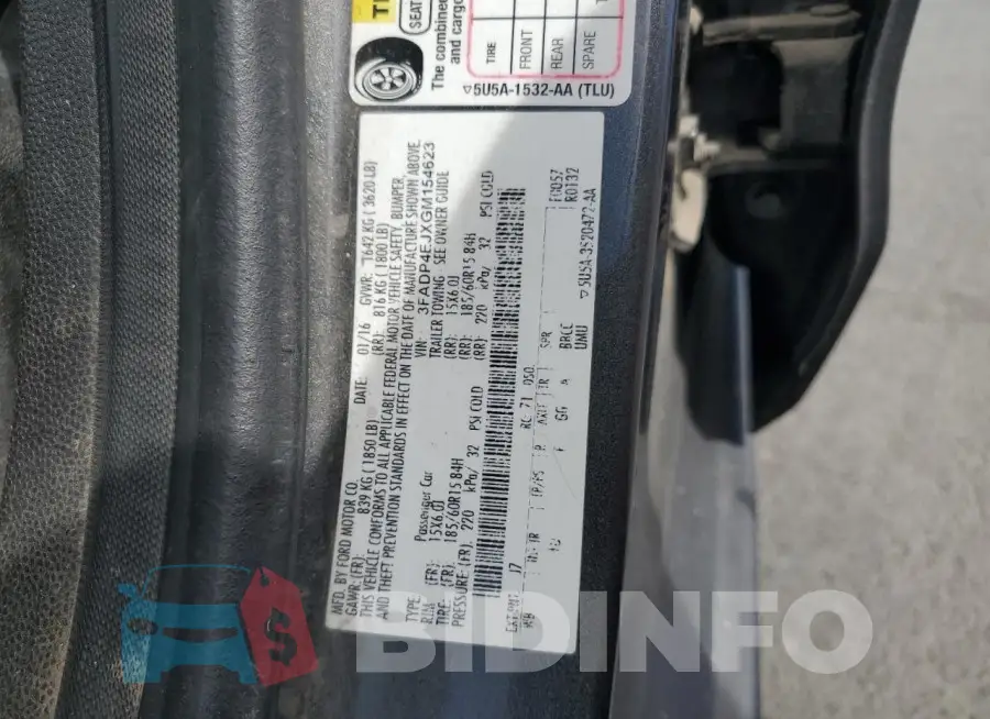 3FADP4EJXGM154623 Photo# 12
