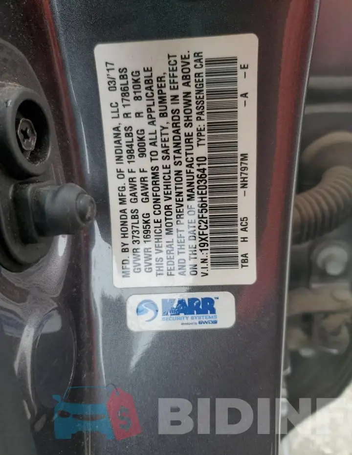 19XFC2F56HE036410 Photo# 12