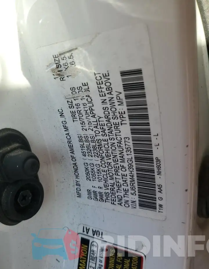 5J6RM4H39GL135773 Photo# 14