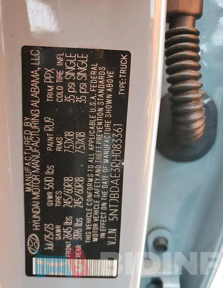 5NTJBDAE3RH083361 Photo# 13