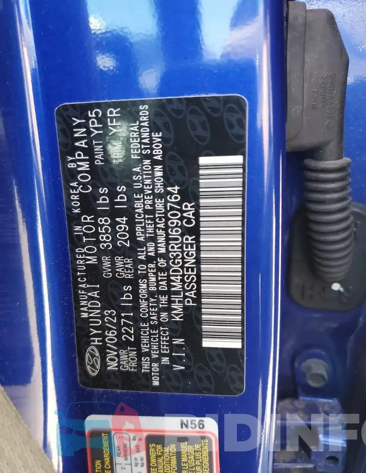 KMHLM4DG3RU690764 Photo# 13