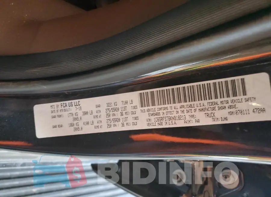 1C6SRFST6KN918213 Photo# 13