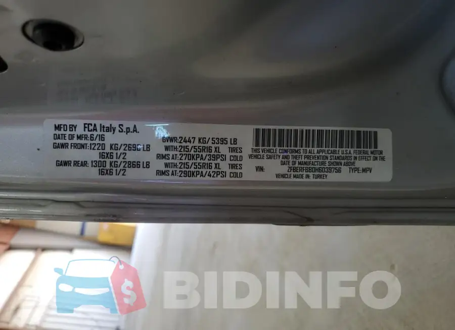 ZFBERFBB0H6D39756 Photo# 14