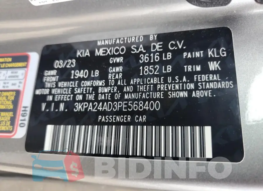 3KPA24AD3PE568400 Photo# 12
