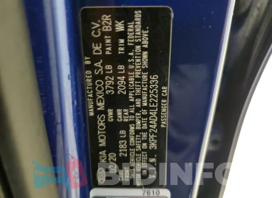 3KPF24AD4LE225336 Photo# 12
