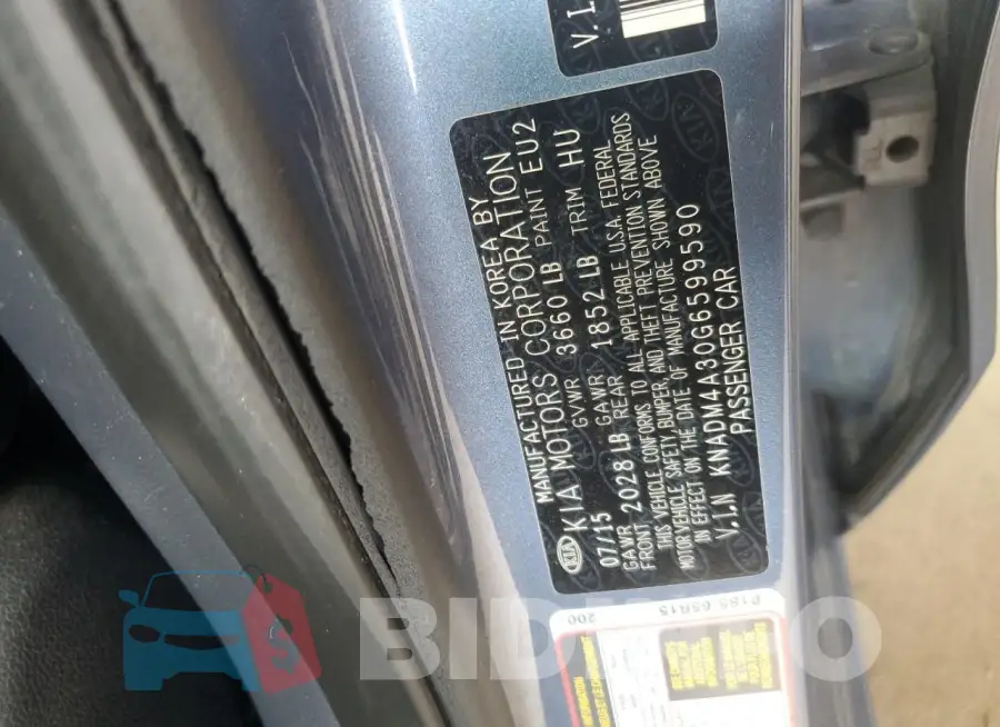 KNADM4A30G6599590 Photo# 12