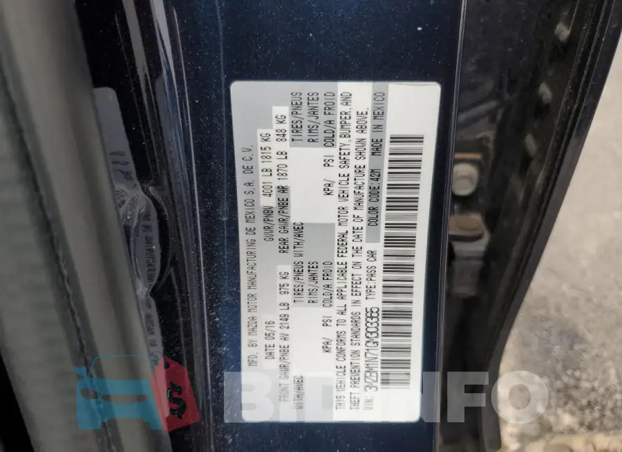3MZBM1N71GM303365 Photo# 13