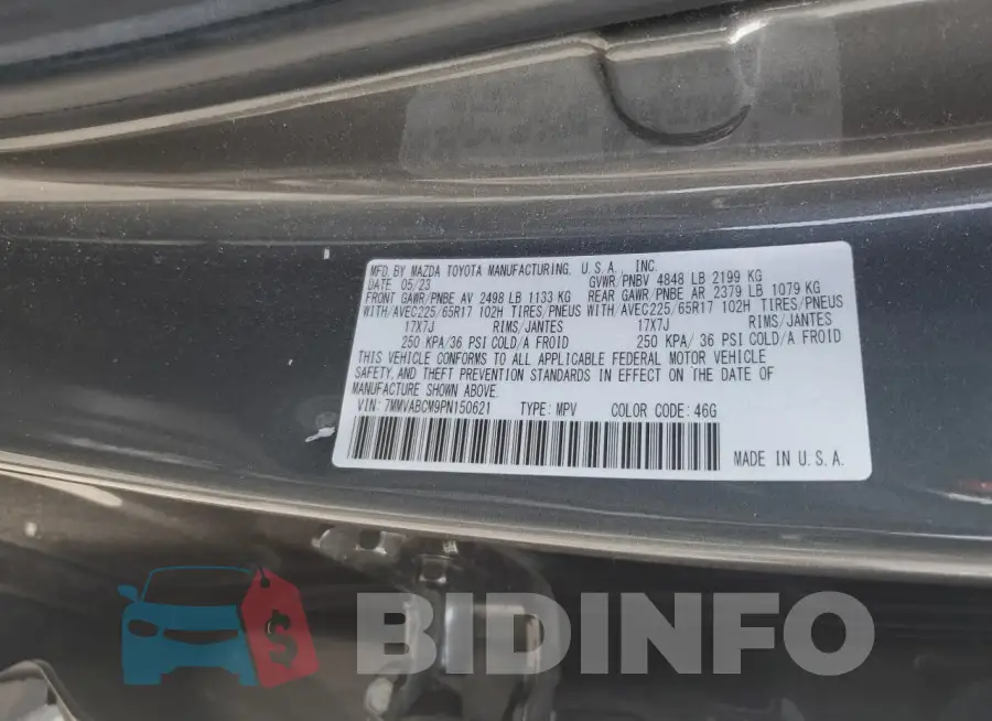 7MMVABCM9PN150621 Photo# 13