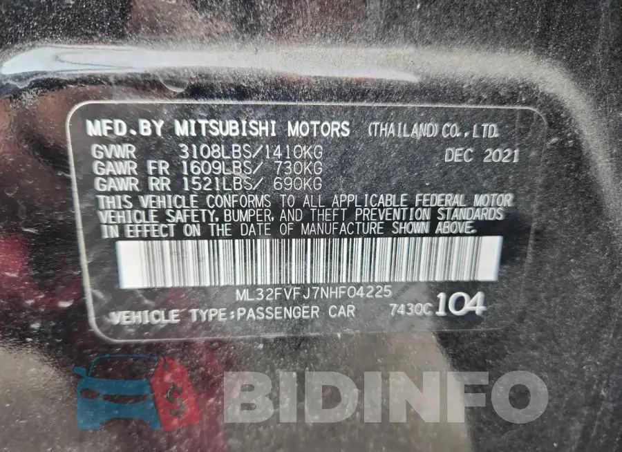ML32FVFJ7NHF04225 Photo# 12