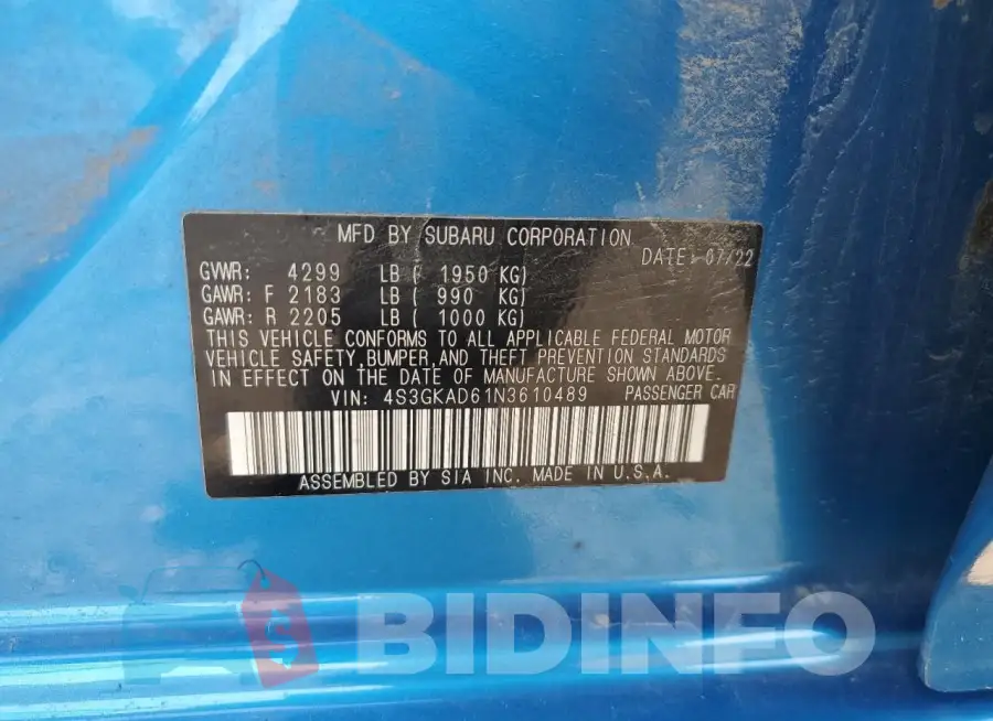 4S3GKAD61N3610489 Photo# 12