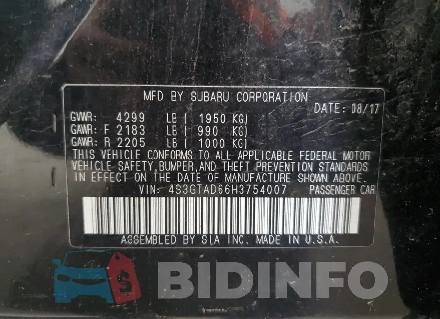 4S3GTAD66H3754007 Photo# 13