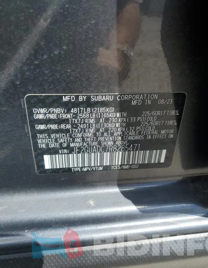 JF2GUADC7R8285471 Photo# 13