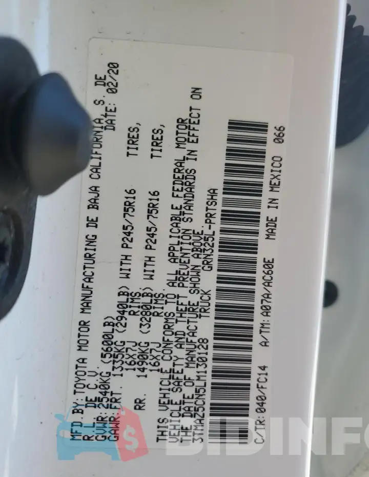 3TMAZ5CN5LM130128 Photo# 12