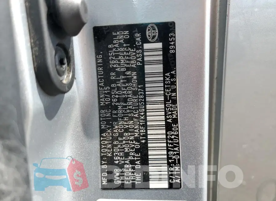 4T1BF1FK4GU528371 Photo# 12