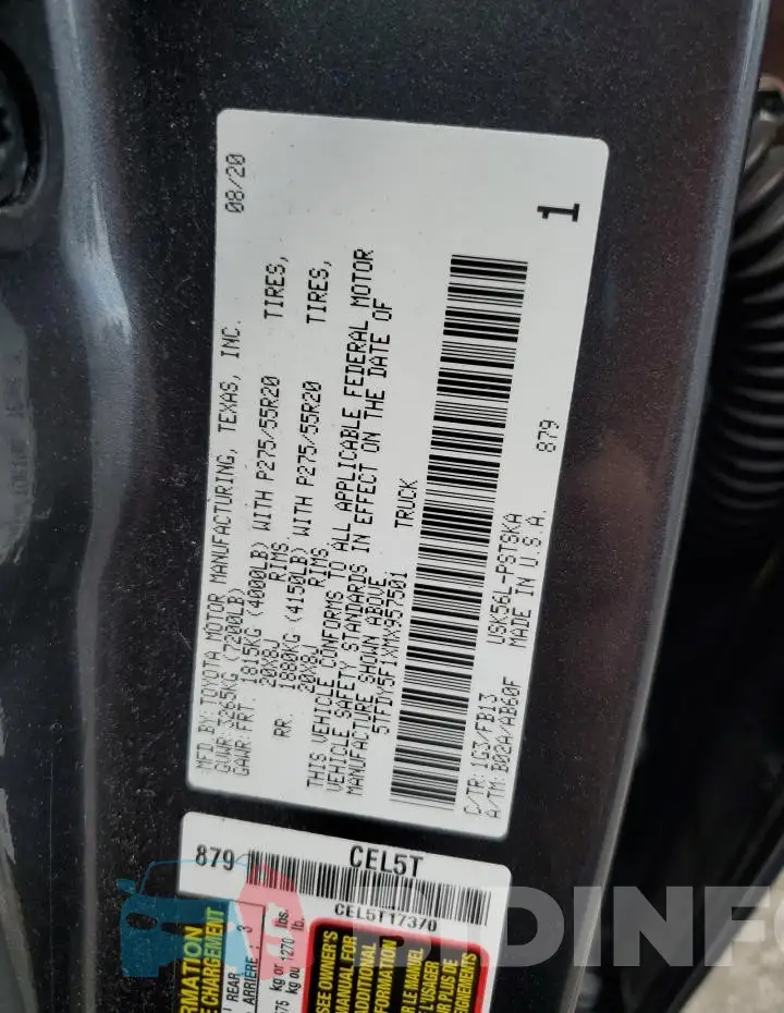 5TFDY5F1XMX957501 Photo# 12