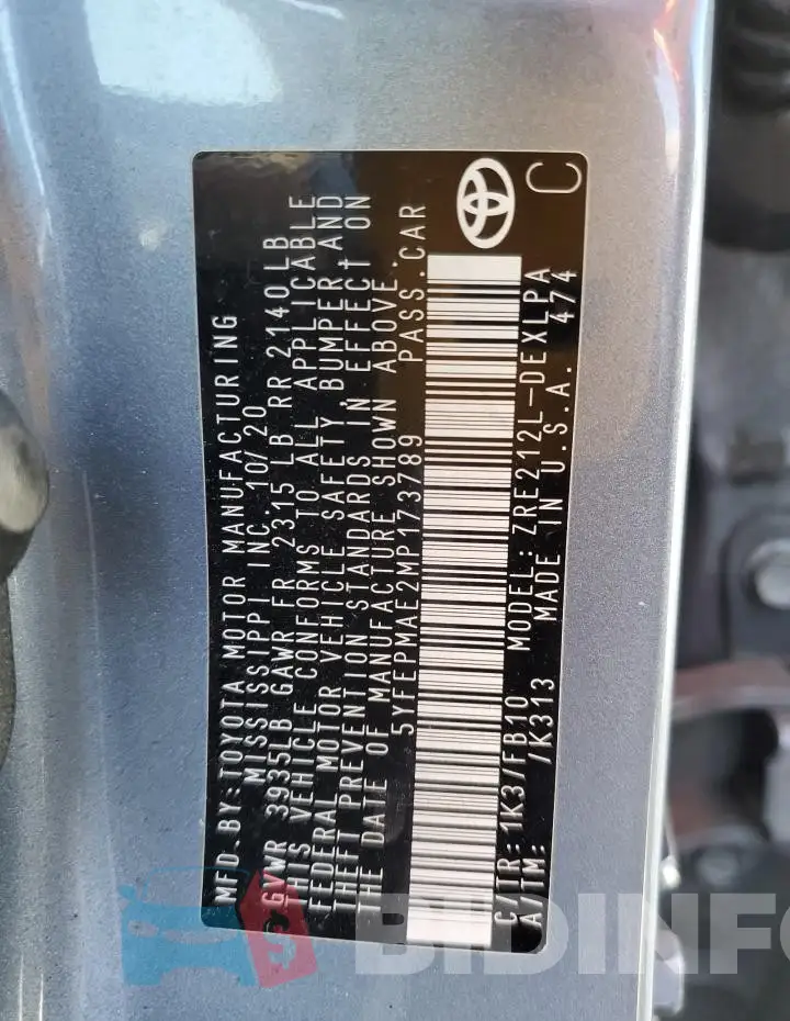 5YFEPMAE2MP173789 Photo# 12