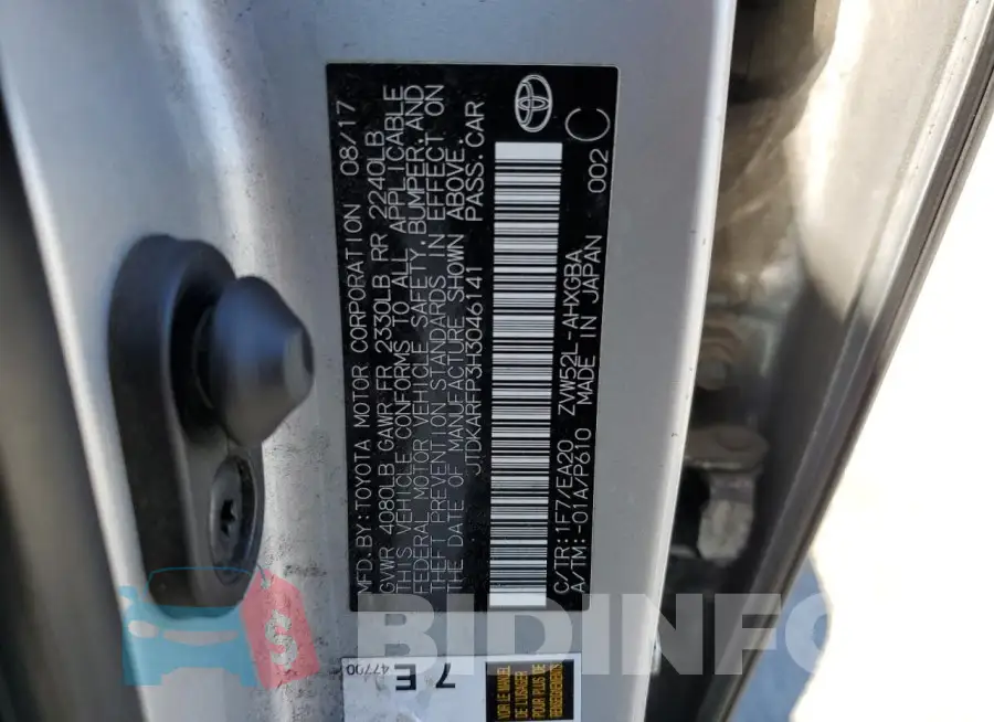 JTDKARFP3H3046141 Photo# 12