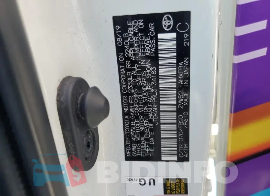 JTDKARFP9L3134183 Photo# 12