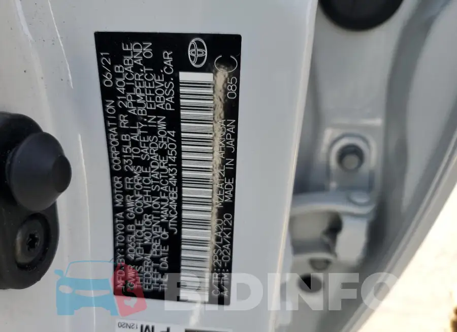 JTNC4MBE4M3145074 Photo# 12