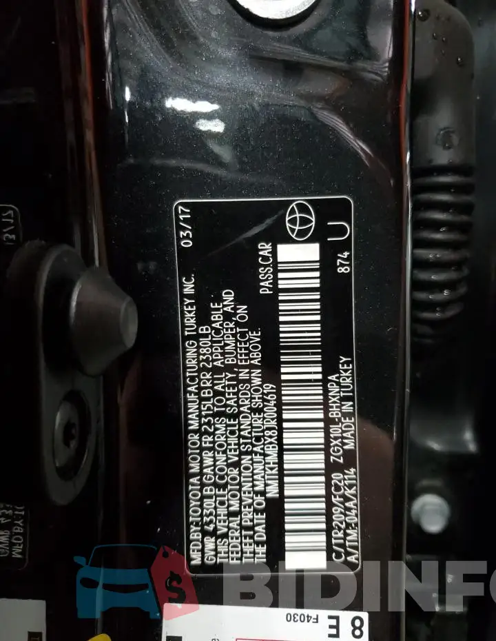 NMTKHMBX8JR004619 Photo# 14