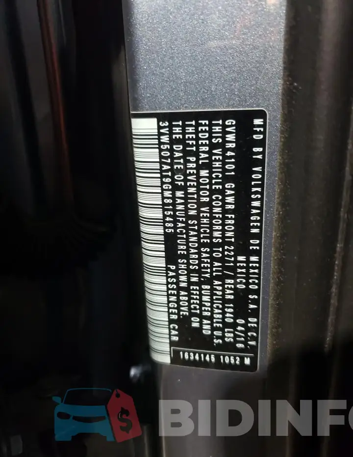 3VW507AT9GM815485 Photo# 12