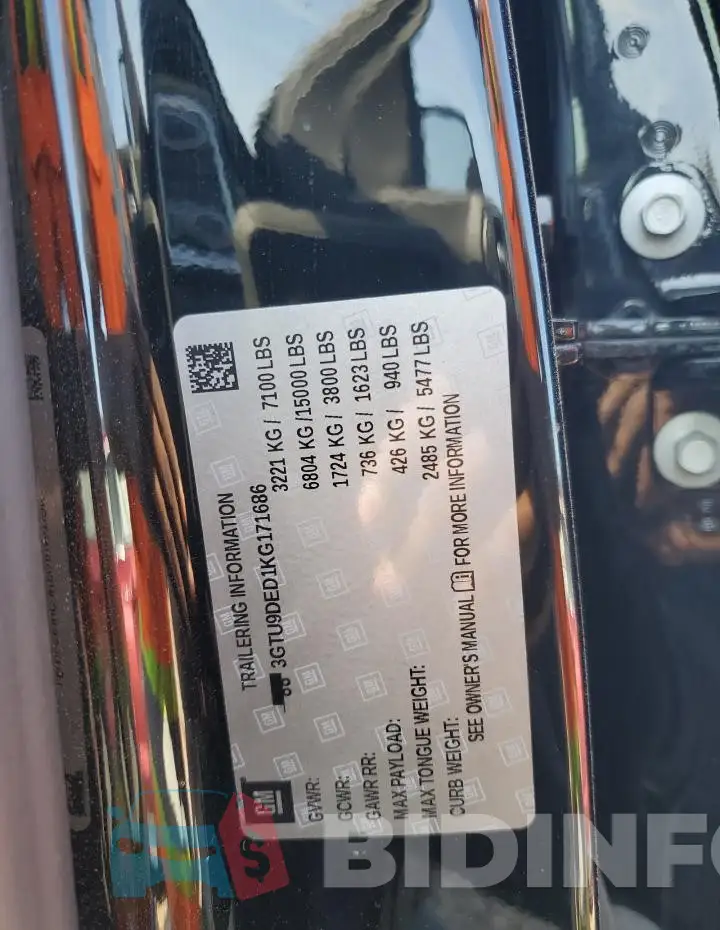 3GTU9DED1KG171686 Photo# 12