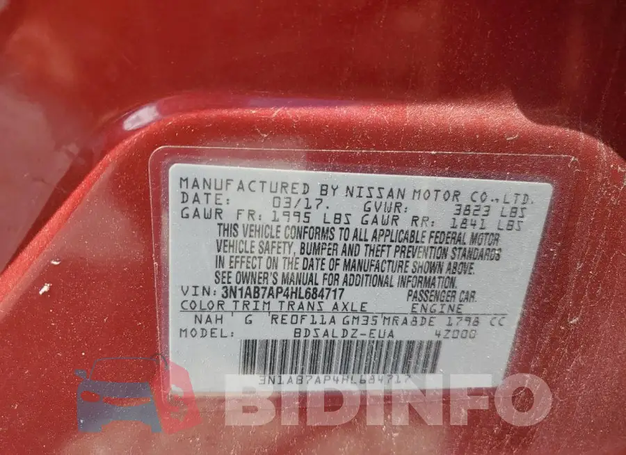 3N1AB7AP4HL684717 Photo# 12